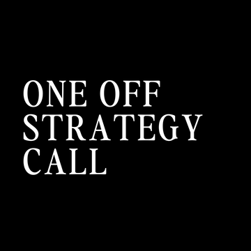 ONE OFF STRATEGY CALL